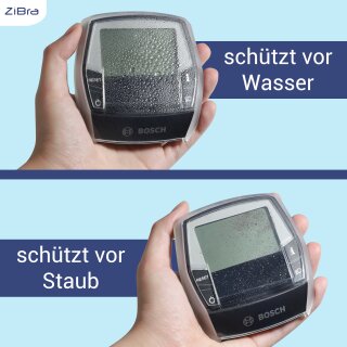 ZiBra© Displayschutz Set mit Schutzhülle passend für Bosch Intuvia (nicht Intuvia 100)