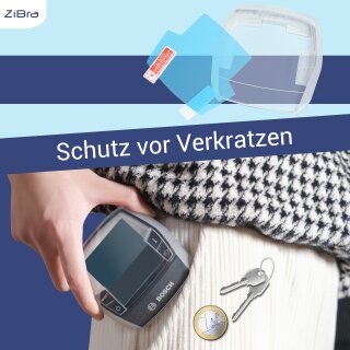 ZiBra© Displayschutz Set mit Schutzhülle passend für Bosch Intuvia (nicht Intuvia 100)