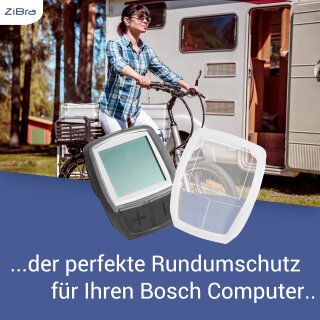 ZiBra© Displayschutz Set mit Schutzhülle passend für Bosch Purion