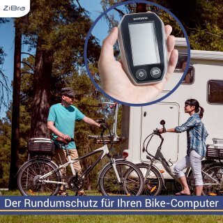 ZiBra© Displayschutz Set mit Schutzhülle passend für Shimano Steps SC E6010